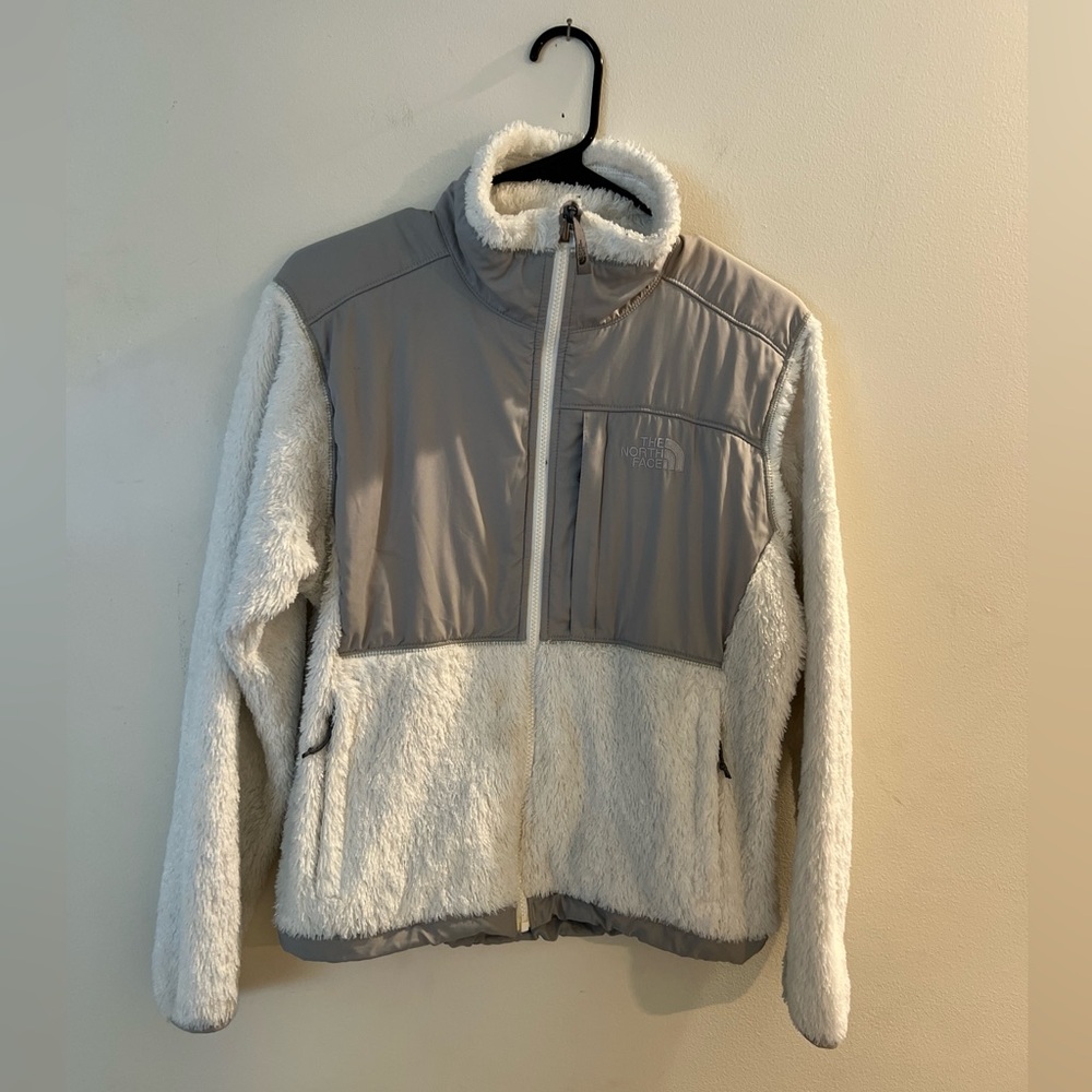 The North Face Gray and White Jacket